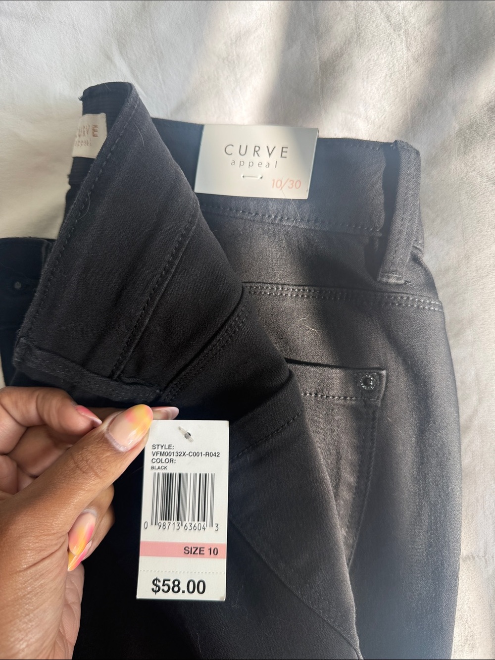 Curve Appeal Women’s Black Skinny Jeans